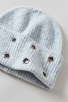 Grommet Ribbed Beanie