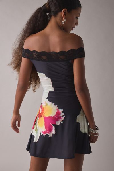 I.AM.GIA Theodora Orchid Off-The-Shoulder Mini Dress