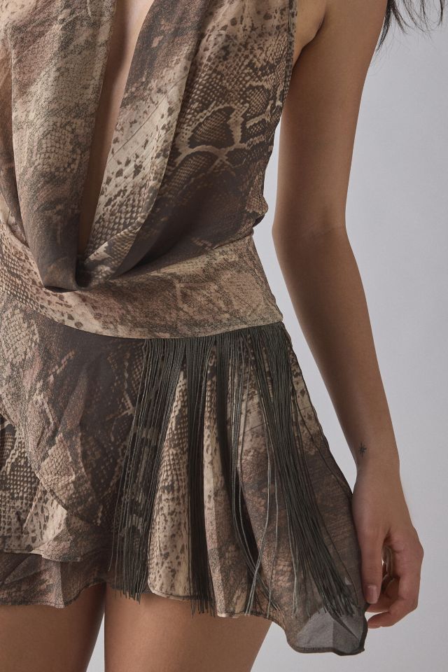 I.AM.GIA. Rosanna Plunging Cowl Sleeveless Mini Dress #2