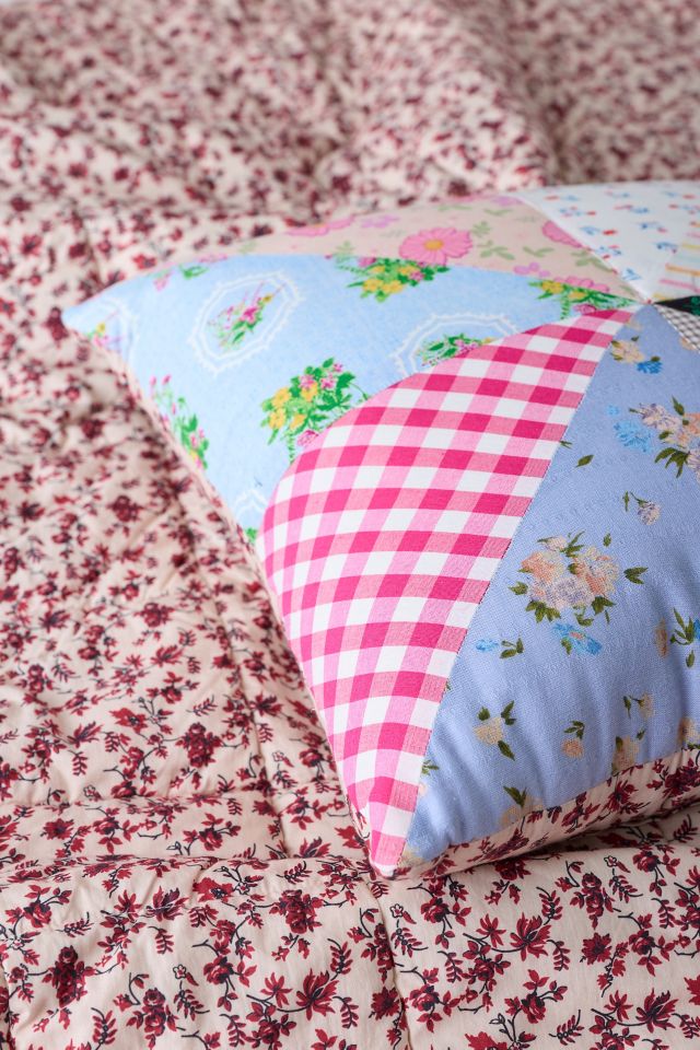 ReMADE By UO Remnants Pinwheel Quilted Throw Pillow #1