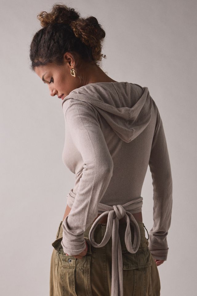I.AM.GIA. Irina Hooded Wrap Knit Top #2