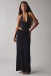 I.AM.GIA. Ellena Sheer Lace Plunging Halter Corset Top