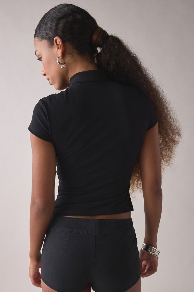 I.AM.GIA. Isela Mockneck Short Sleeve Crop Top #1