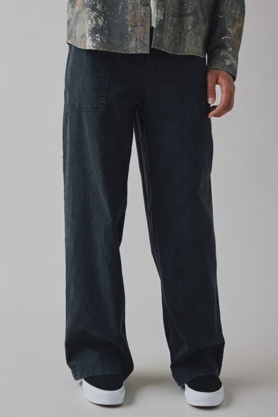 Bdg Dayton Herringbone Twill Pant In Black, Men's At Urban Outfitters In Black