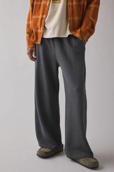 Standard Cloth Relaxed Fit Open Hem Sweatpant In Iron Wash, Men's At Urban Outfitters
