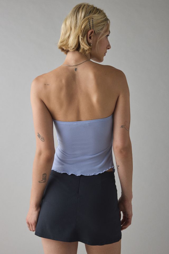 UO Iris Ruched Tie-Front Flyaway Tube Top #2