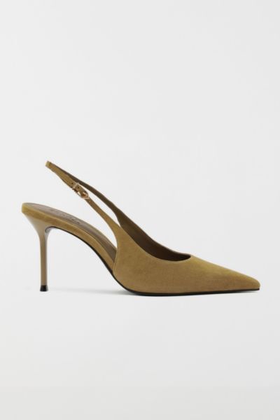 Schutz Alicia Suede Slingback Pumps In Brown