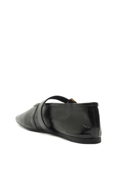 Schutz Courtney Buckle Ballet Flat In Black, Women's At Urban Outfitters
