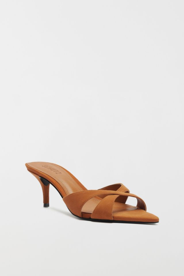 Schutz Hilda Suede Mule Heel #1