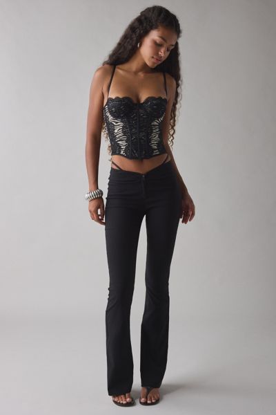 I.AM.GIA. Elena 2.0 Pantalon Taille Basse Courbé Zippé