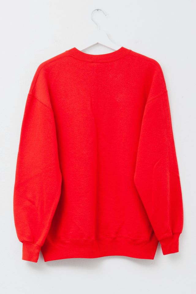 Vintage 1990s Distressed Red Russell Athletic Crewneck Sweatshirt #2