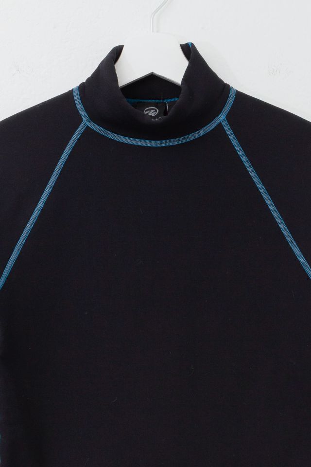 Vintage 1990s Long Sleeve Black Polartec "Wetsuit" Thermal Top #1