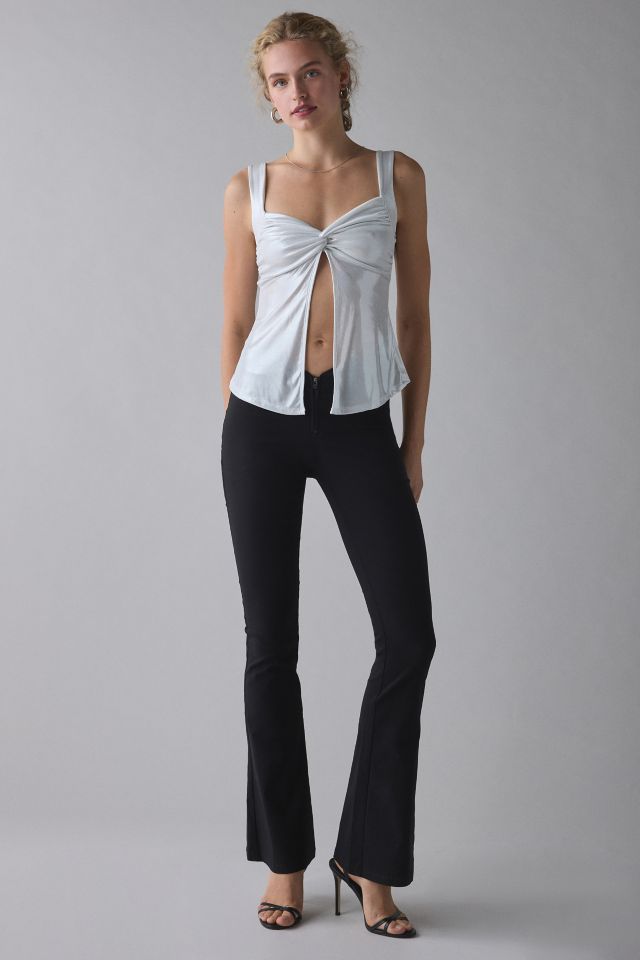 UO Maci Metallic Twist-Front Flyaway Tank Top #2