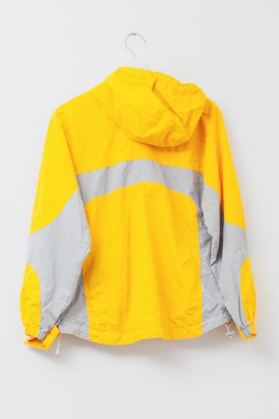 Vintage Y2K Old Navy Yellow Silver Pullover Windbreaker Jacket