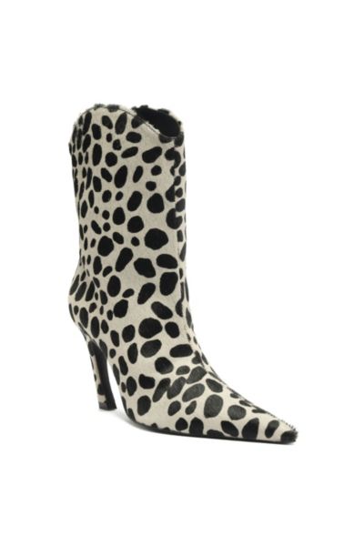 Schutz Maryann Curve Bootie In White/black, Women's At Urban Outfitters