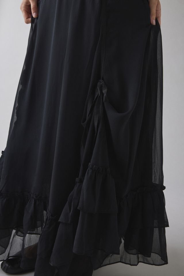 Kimchi Blue My Sweet Asymmetrical Ruffle Low-Rise Maxi Skirt #2