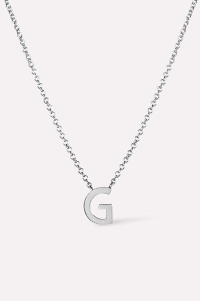 Ana Luisa Silver Letter Initial Necklace, Women's At Urban Outfitters