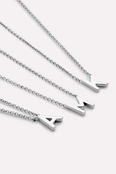 Ana Luisa Silver Letter Initial Necklace, Women's At Urban Outfitters