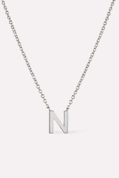 Ana Luisa Silver Letter Initial Necklace, Women's At Urban Outfitters