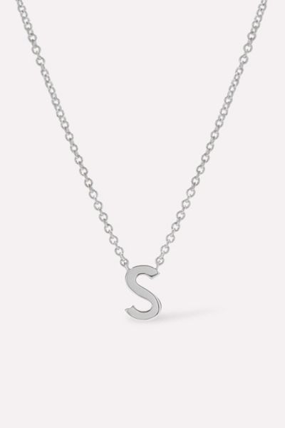 Ana Luisa Silver Letter Initial Necklace, Women's At Urban Outfitters
