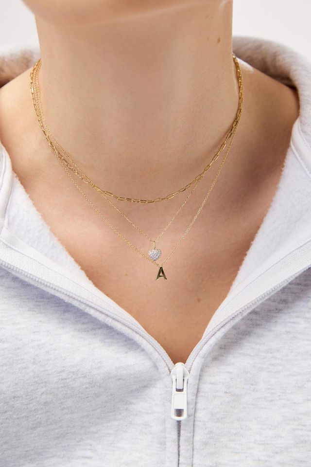 Ana Luisa Gold Letter Initial Necklace #3