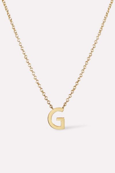 Ana Luisa Gold Letter Initial Necklace, Women's At Urban Outfitters