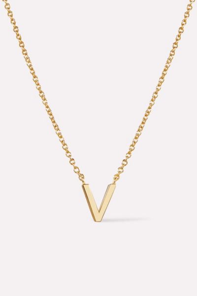 Ana Luisa Gold Letter Initial Necklace, Women's At Urban Outfitters