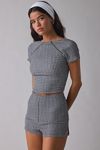 UO Pepper Gingham Crop Top + Micro Short 2-Piece Set