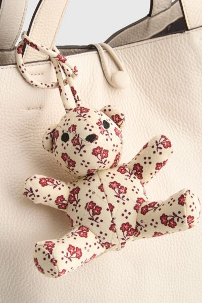 Vera Bradley Quilted Cotton Bitty Bear Bag Charm In Rachel Ditsy At Urban Outfitters In Multi