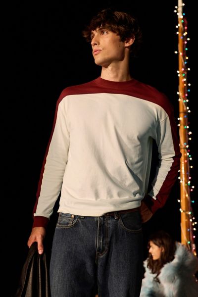 Standard Cloth Jump Shot Colorblock Long Sleeve Tee