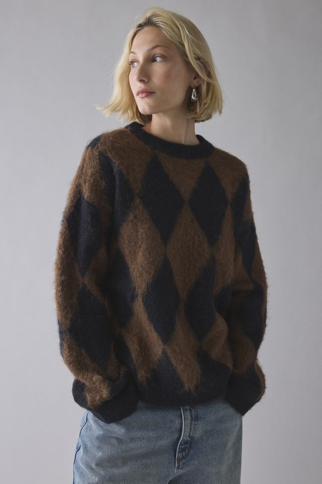 Daisy Street Darie Diamond Brushed Knit Sweater #1