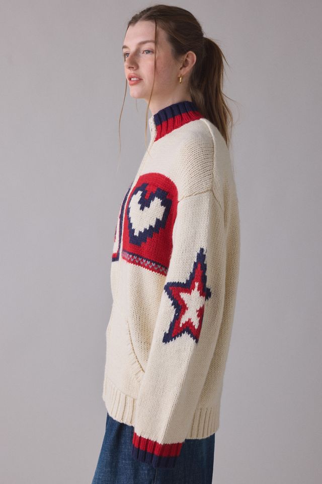 Daisy Street Beau Zip-Up Oversized Cardigan #1