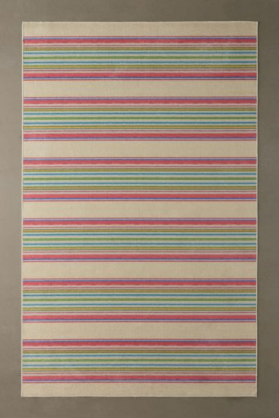 Urban Outfitters Cady Striped Washable Rug At
