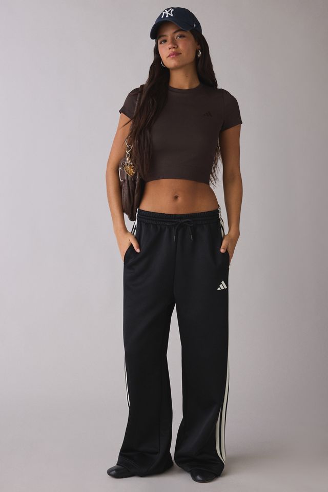 adidas Workout Essentials Ribbed Knit Baby Tee #3