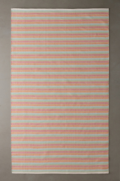 Candy Striped Woven Indoor/Outdoor Rug | Urban Outfitters