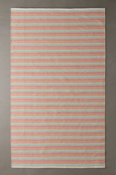 Candy Striped Woven Indoor/Outdoor Rug