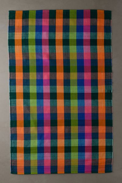 Happy Plaid Woven Indoor/Outdoor Rug