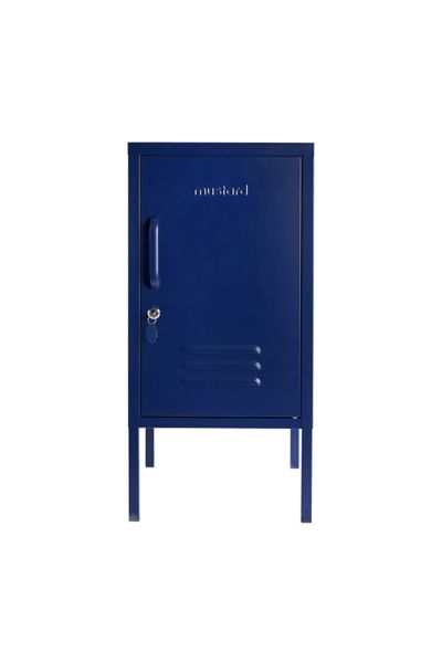 Mustard Made The Shorty Locker Side Table In Navy At Urban Outfitters In Blue