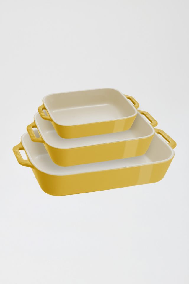 STAUB Ceramic 3-pc Rectangular Baking Dish Set #4