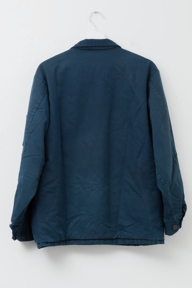 Vintage Y2K Distressed Navy Blue Work Jacket #2