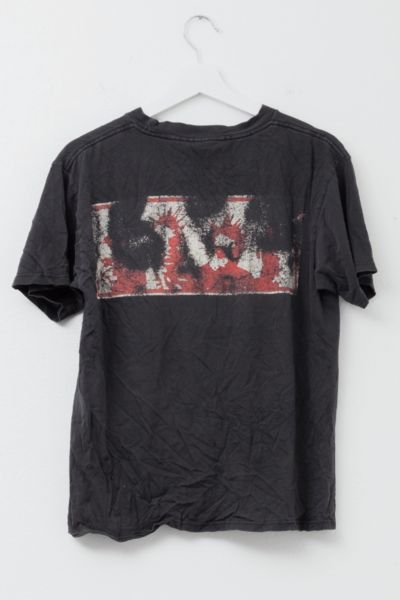 Vintage 1990s Mudvayne Distressed Black Graphic Band T-Shirt