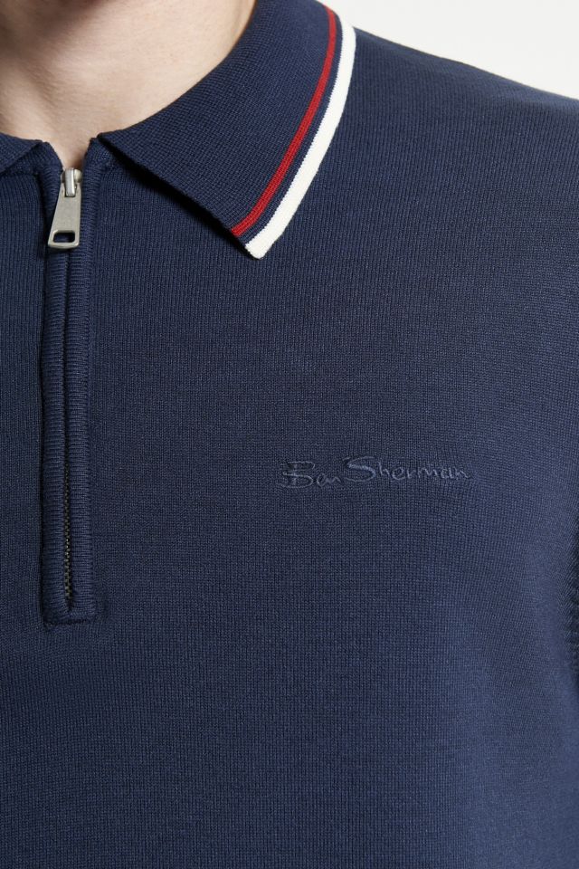 Ben Sherman Signature Quarter Zip Polo Shirt #2