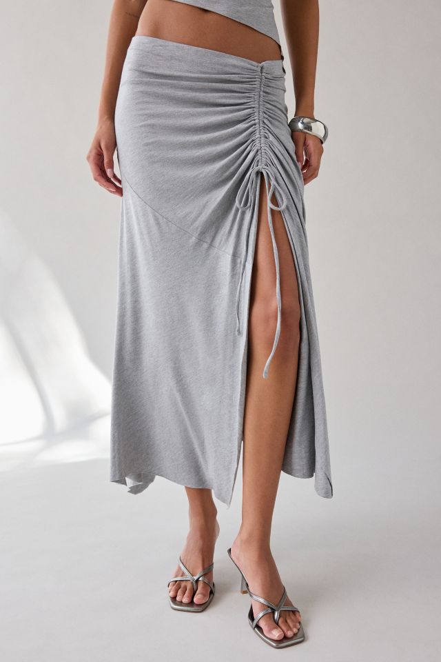 UO Avalon Asymmetric Jersey Knit Skirt 2-Piece Set #2