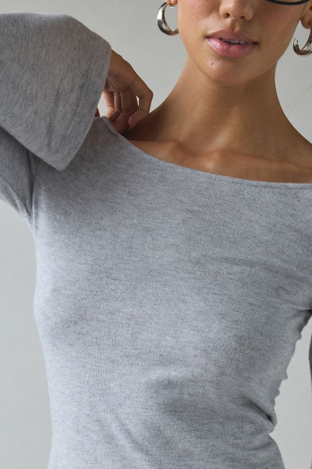 UO Kelly Boatneck Bell Sleeve Open Tie-Back Top #1