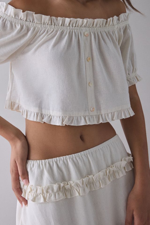 UO Wild Meadow Ruffle Crop Top + Mini Skirt Set #3