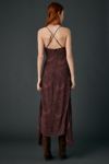 AFRM Christina Chocolate Paisley Chiffon Slip Maxi Dress