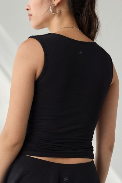 Out From Under Bec Square Neck Ruched Tank Top