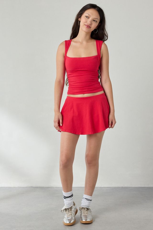 Out From Under Bec Square Neck Ruched Tank Top