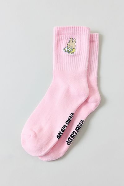 Miffy Embroidered Icon Quarter Crew Socks