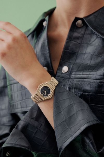 Breda Coda Metal Watch In Gold And Metal, Men's At Urban Outfitters
